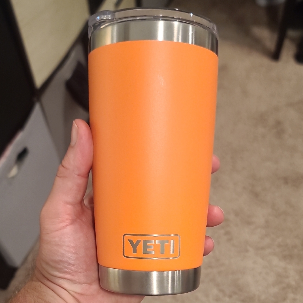 YETI Lowcountry Peach Travel Mug 20oz